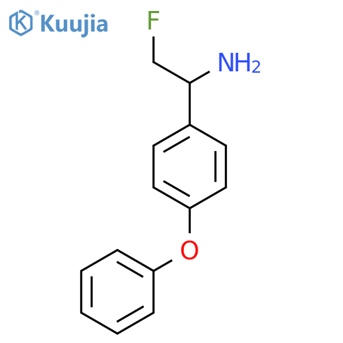 2-fluoro-1-(4-phenoxyphenyl)ethan-1-amine structure