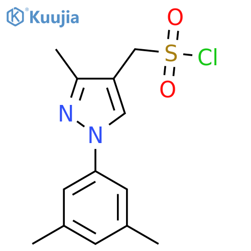 1-(3,5-dimethylphenyl)-3-methyl-1H-pyrazol-4-ylmethanesulfonyl chloride structure