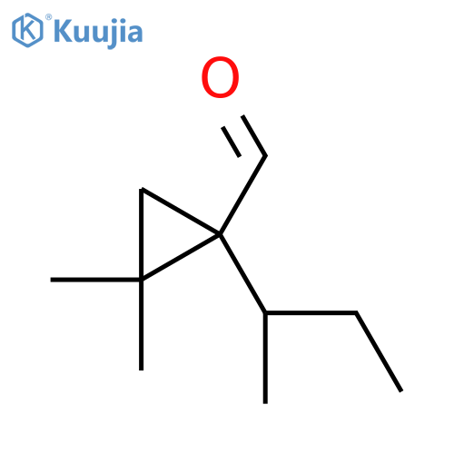 1-(butan-2-yl)-2,2-dimethylcyclopropane-1-carbaldehyde structure