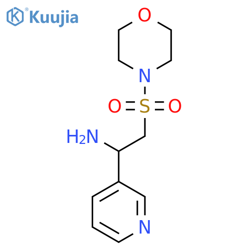 2-(morpholine-4-sulfonyl)-1-(pyridin-3-yl)ethan-1-amine structure