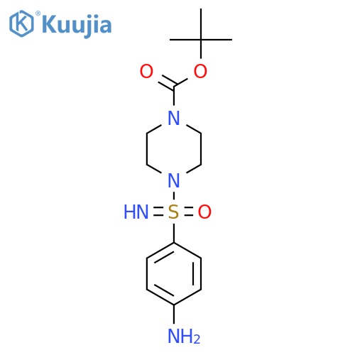 tert-butyl 4-(4-aminophenyl)imino-lambda6-sulfanylpiperazine-1-carboxylate structure