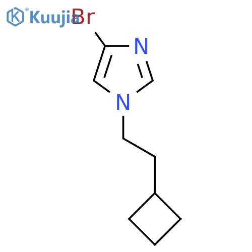 4-bromo-1-(2-cyclobutylethyl)-1H-imidazole structure