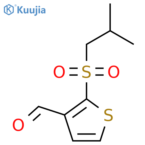 2-(2-methylpropanesulfonyl)thiophene-3-carbaldehyde structure
