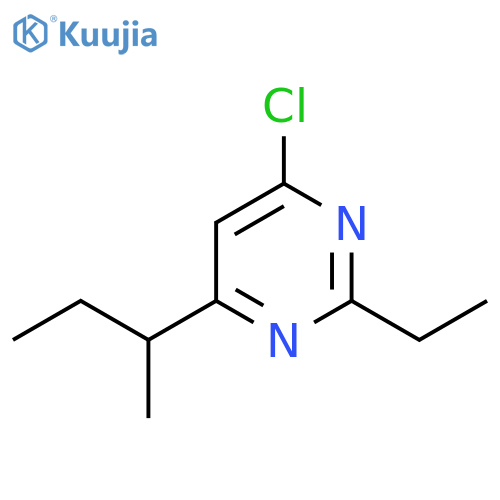 4-(butan-2-yl)-6-chloro-2-ethylpyrimidine structure