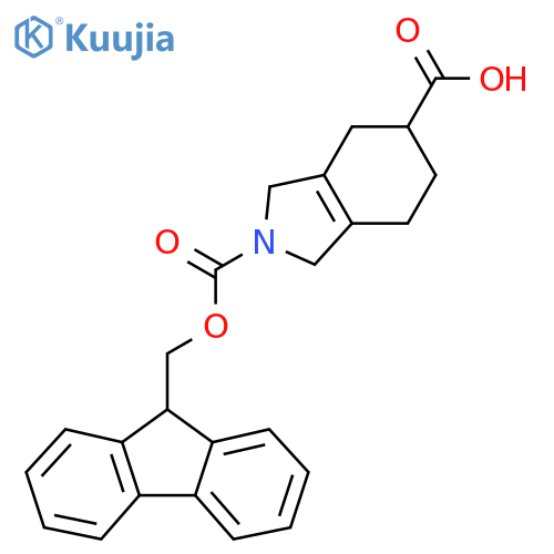 2-(9H-fluoren-9-ylmethoxy)carbonyl-2,3,4,5,6,7-hexahydro-1H-isoindole-5-carboxylic acid structure