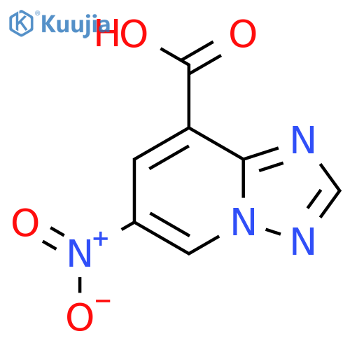 6-nitro-1,2,4triazolo1,5-apyridine-8-carboxylic acid structure