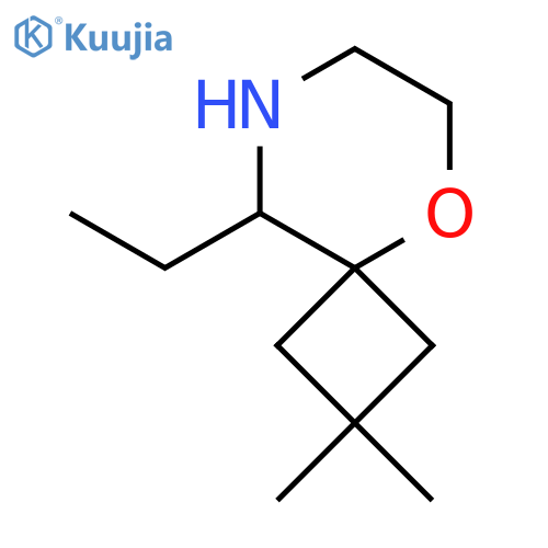 9-ethyl-2,2-dimethyl-5-oxa-8-azaspiro3.5nonane structure