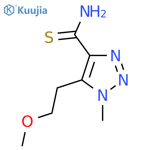 5-(2-methoxyethyl)-1-methyl-1H-1,2,3-triazole-4-carbothioamide structure