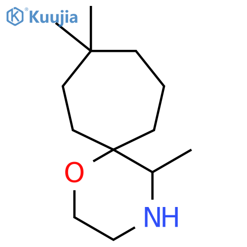 5,9,9-trimethyl-1-oxa-4-azaspiro5.6dodecane structure