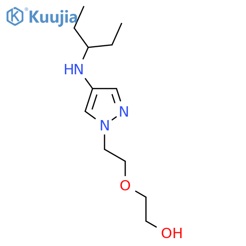 2-(2-{4-(pentan-3-yl)amino-1H-pyrazol-1-yl}ethoxy)ethan-1-ol structure