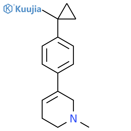 1-methyl-5-4-(1-methylcyclopropyl)phenyl-1,2,3,6-tetrahydropyridine structure