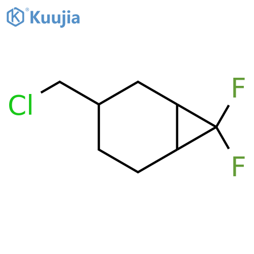 3-(chloromethyl)-7,7-difluorobicyclo4.1.0heptane structure