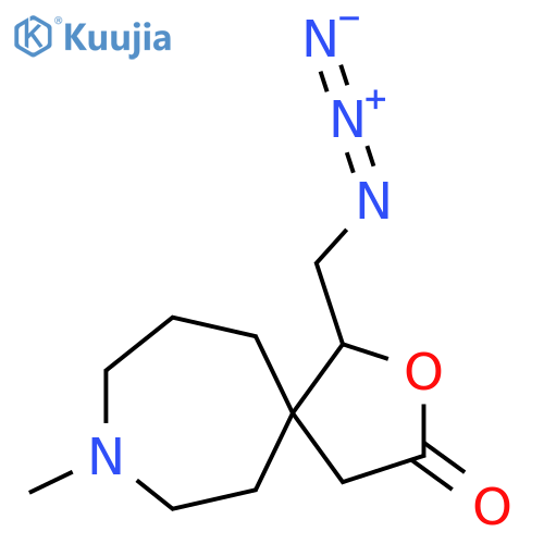 1-(azidomethyl)-8-methyl-2-oxa-8-azaspiro4.6undecan-3-one structure