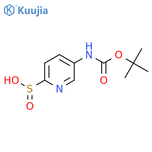 5-{(tert-butoxy)carbonylamino}pyridine-2-sulfinic acid structure