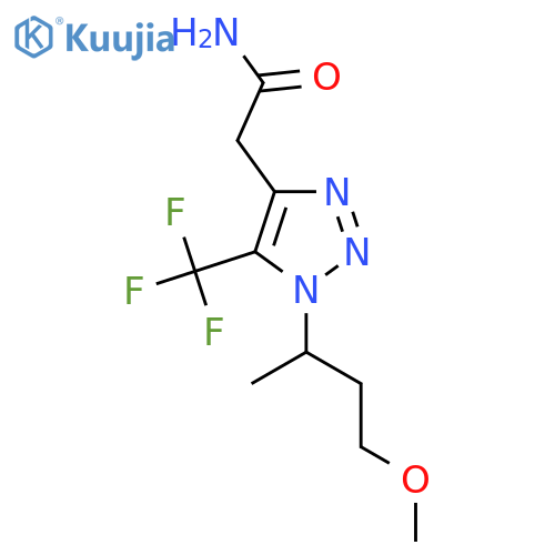 2-1-(4-methoxybutan-2-yl)-5-(trifluoromethyl)-1H-1,2,3-triazol-4-ylacetamide structure