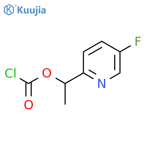 1-(5-fluoropyridin-2-yl)ethyl chloroformate structure