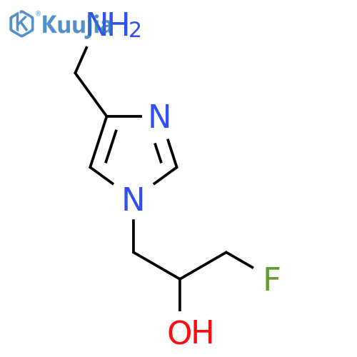 1-4-(aminomethyl)-1H-imidazol-1-yl-3-fluoropropan-2-ol structure