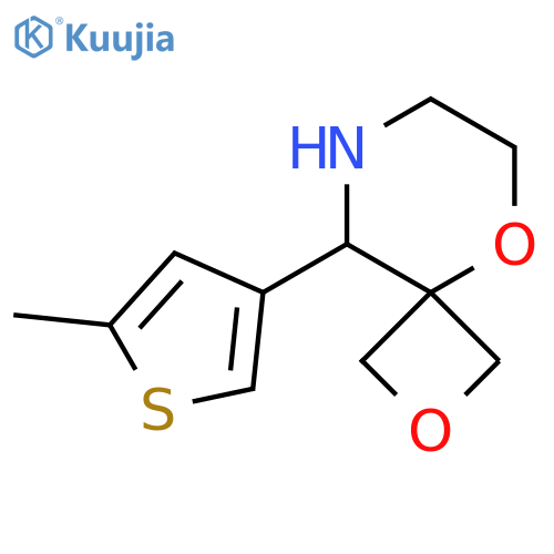 9-(5-methylthiophen-3-yl)-2,5-dioxa-8-azaspiro3.5nonane structure