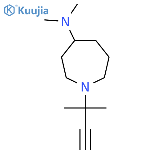 N,N-dimethyl-1-(2-methylbut-3-yn-2-yl)azepan-4-amine structure
