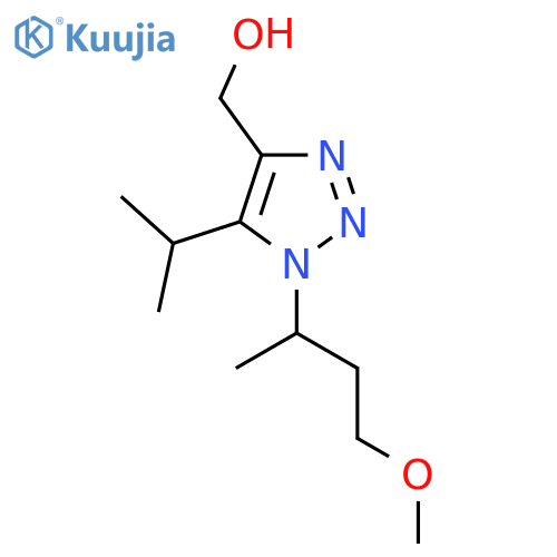 1-(4-methoxybutan-2-yl)-5-(propan-2-yl)-1H-1,2,3-triazol-4-ylmethanol structure