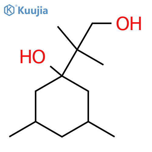 1-(1-hydroxy-2-methylpropan-2-yl)-3,5-dimethylcyclohexan-1-ol structure