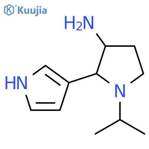 1-(propan-2-yl)-2-(1H-pyrrol-3-yl)pyrrolidin-3-amine structure