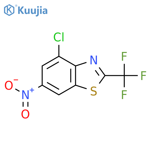 4-Chloro-6-nitro-2-(trifluoromethyl)-1,3-benzothiazole structure
