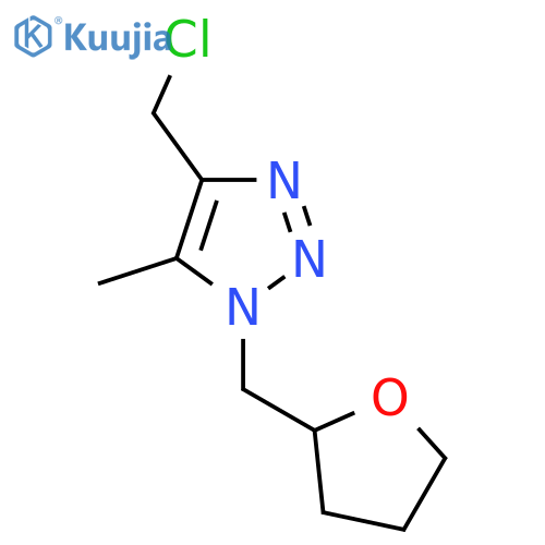 4-(chloromethyl)-5-methyl-1-(oxolan-2-ylmethyl)-1H-1,2,3-triazole structure