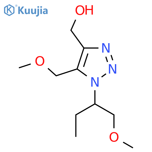 1-(1-methoxybutan-2-yl)-5-(methoxymethyl)-1H-1,2,3-triazol-4-ylmethanol structure