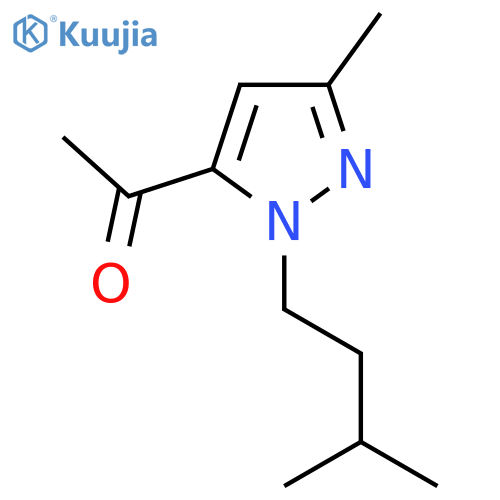 1-3-methyl-1-(3-methylbutyl)-1H-pyrazol-5-ylethan-1-one structure