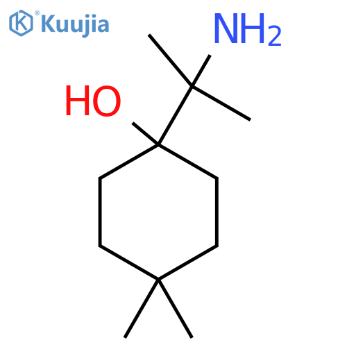 1-(2-aminopropan-2-yl)-4,4-dimethylcyclohexan-1-ol structure