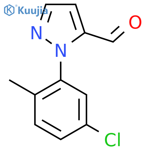 1-(5-chloro-2-methylphenyl)-1H-pyrazole-5-carbaldehyde structure