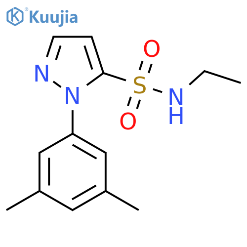 1-(3,5-dimethylphenyl)-N-ethyl-1H-pyrazole-5-sulfonamide structure