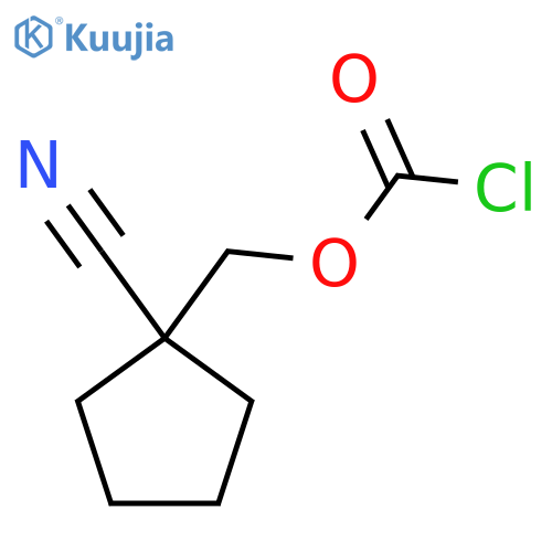 (1-cyanocyclopentyl)methyl chloroformate structure