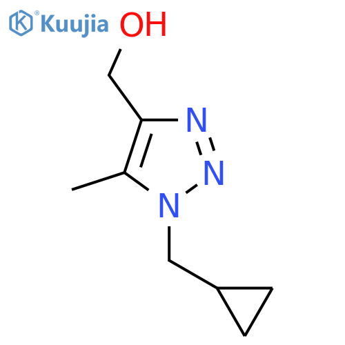 1-(cyclopropylmethyl)-5-methyl-1H-1,2,3-triazol-4-ylmethanol structure
