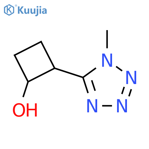 2-(1-methyl-1H-1,2,3,4-tetrazol-5-yl)cyclobutan-1-ol structure