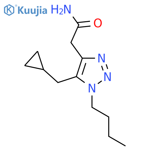 2-[1-butyl-5-(cyclopropylmethyl)-1H-1,2,3-triazol-4-yl]acetamide structure