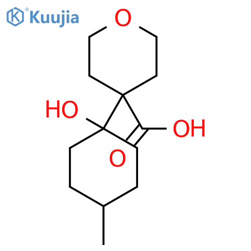 4-(1-hydroxy-4-methylcyclohexyl)oxane-4-carboxylic acid structure