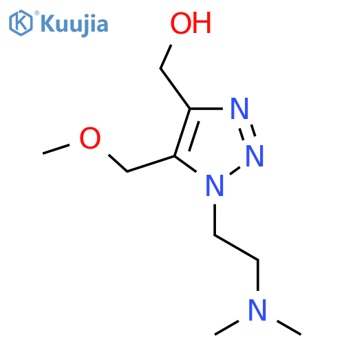 {1-2-(dimethylamino)ethyl-5-(methoxymethyl)-1H-1,2,3-triazol-4-yl}methanol structure