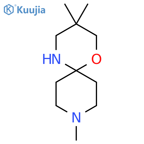 3,3,9-trimethyl-1-oxa-5,9-diazaspiro5.5undecane structure