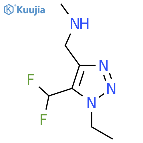 {5-(difluoromethyl)-1-ethyl-1H-1,2,3-triazol-4-ylmethyl}(methyl)amine structure