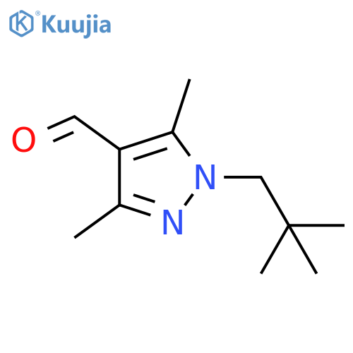 1-(2,2-dimethylpropyl)-3,5-dimethyl-1H-pyrazole-4-carbaldehyde structure