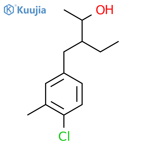 3-(4-chloro-3-methylphenyl)methylpentan-2-ol structure
