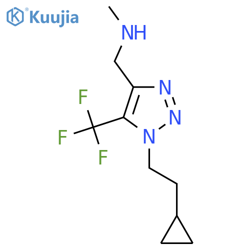 {1-(2-cyclopropylethyl)-5-(trifluoromethyl)-1H-1,2,3-triazol-4-ylmethyl}(methyl)amine structure