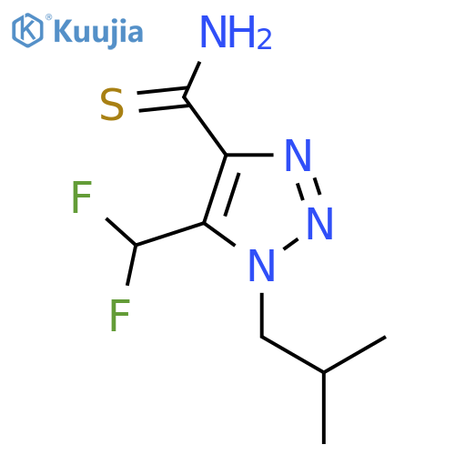 5-(difluoromethyl)-1-(2-methylpropyl)-1H-1,2,3-triazole-4-carbothioamide structure