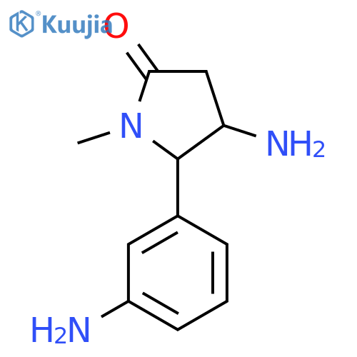 4-amino-5-(3-aminophenyl)-1-methylpyrrolidin-2-one structure