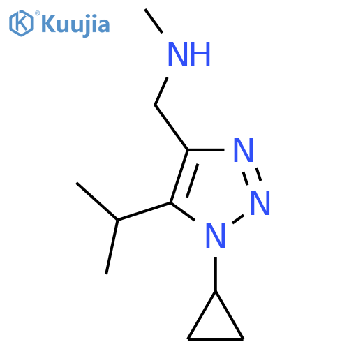 {1-cyclopropyl-5-(propan-2-yl)-1H-1,2,3-triazol-4-ylmethyl}(methyl)amine structure