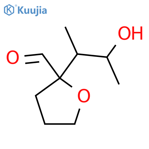 2-(3-Hydroxybutan-2-yl)oxolane-2-carbaldehyde structure