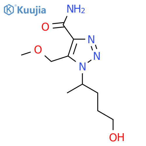 1-(5-hydroxypentan-2-yl)-5-(methoxymethyl)-1H-1,2,3-triazole-4-carboxamide structure