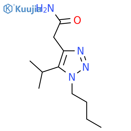 2-1-butyl-5-(propan-2-yl)-1H-1,2,3-triazol-4-ylacetamide structure